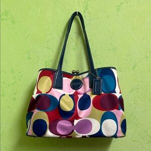 Coach Multicolor Patterned Shoulder Bag